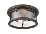 Bresley Two Light 12 Inch Wide Flush Mount by Millennium - 4402