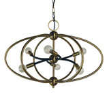 Orbit 6 Light Medium Chandelier by Framburg - 4948