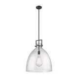 Newton Bell 1 Light Pendant 20 Inch Tall and 18 Inch Wide by Innovations - 411-1SL-G412-18