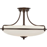 Griffin 4 Light 21 Inch Wide Semi Flush Mount by Quoizel - GF1721