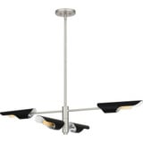 Leoni 4 Light Oversized Linear Chandelier by Quoizel - LOI444