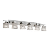 Veneto Luce Aero 6 Light Oval Lace Vanity Light by Justice Design - GLA-8706-30-LACE