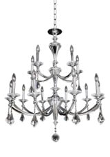 Floridia 15 Light Oversized 2 Tier Chandelier by Allegri - 12173-4037
