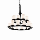 Clouds Dakota 21 Light Large 2 Tier Chandelier by Justice Design - CLD-8767-10
