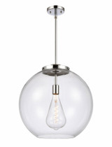 Athens 1 Light Stem Hung Pendant 18 Inch and 17.75 Inch Wide by Innovations - 221-1S-G12-18