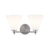 Fusion Pavia 2 Light Bath Vanity 15.75 Inch Wide by Justice Design - FSN-8362
