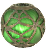 Castle Butterfly Orb 6 Inch W Castle Butterfly Orb Shade by Meyda Tiffany - 2124-OS
