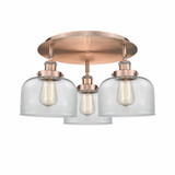 Bell 3 Light 19.75 Inch Wide Flush Mount by Innovations - 916-3C-G7