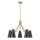 Reeva 5 Light Large Chandelier by Golden - 2122-5