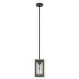 Chevron 1 Light Small Pendant 10.75 Inch Tall by Hunter Fans - CH1_199_MP