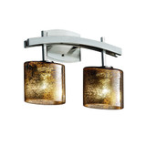 Fusion Archway 2 Light Mror Glass Vanity Light by Justice Design - FSN-8592-30-MROR