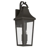 Cleary 2 Light Outdoor Wall Mount 24 Inch Tall and 8.5 Inch Wide by Kichler - 59195