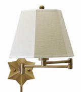 Decorative 1 Light Pleated Swing Arm Wall Sconce by House of Troy - WS751