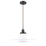 Cone 1 Light Cord Hung Mini Pendant 9 Inch and 6 Inch Wide by Innovations - 916-1P-G6