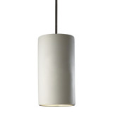 Radiance 1 Light Large Cylinder Pendant with 13 Inch Tall by Justice Design - CER-9625-RIGID