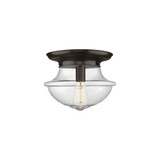 Oxford 1 Light Flush Mount 9.63 Inch Tall X 11.75 Inch Wide by Innovations - 221-1F-G54
