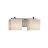Clouds Era 2 Light Vanity Light 15.5 Inch Wide by Justice Design - CLD-8442-55
