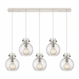 Newton Sphere 5 Light Oversized Linear Pendant by Innovations - 125-410-1PS-G410-8