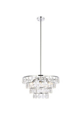 Ella 6 Light Large Pendant 20 Inch Wide by Elegant - 1101D20