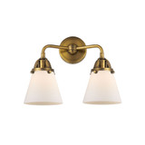 Cone 2 Light Bath Vanity 12.13 Inch Tall and 14.25 Inch Wide by Innovations - 288-2W-G6