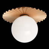Modern Ruff 1 Light 9 Inch Wide Flush Mount by Matteo - X83101