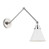 Wellfleet 1 Light Double Arm Cone Task Wall Sconce by Visual Comfort Studio - CW1151
