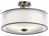 Tallie 3 Light 18 Inch Wide Semi Flush Mount by Kichler - 43194