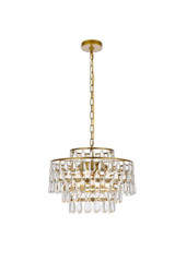 Mila 5 Light Large Pendant 18 Inch Wide by Elegant - 1102D18