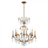 Renaissance Nouveau 8 Light Large Chandelier by Schonbek - RN3871N