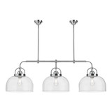 Lancaster 3 Light Medium Linear Pendant 17.75 Inch Tall by Alora - LP461155