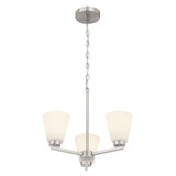 Strayhan 3 Light Chandelier 14.75 Inch Tall and 18 Inch Wide by Millennium - 64103-WG