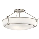 Alkire 4 Light 22 Inch Wide Semi Flush Mount by Kichler - 44086