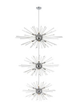 Sienna 30 Light Oversized 3 Tier Round Chandelier by Elegant - 2502G46L3