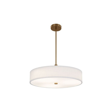 Textile Genova 28W 1 LED Drum Pendant 9 X 24 Inch Wide by Justice Design - FAB-9312
