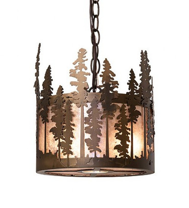 Tall Pines 2 Light Pendant 20 x 10 Inches by Meyda Tiffany - 260024