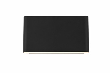 Corbin 13W 2 LED Outdoor Wall Sconce 5 Inch Tall and 6 Inch Wide by Elegant - OD509W6BK