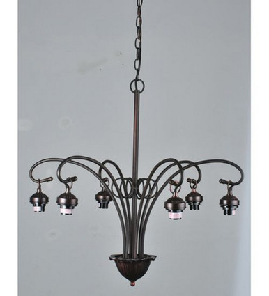 Victorian 6 Light Medium Large Chandelier By Meyda Tiffany - 98631