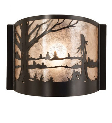 Quiet Pond 1 Light Wall Sconce 9.5 x 12 Inches by Meyda Tiffany - 246140