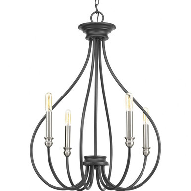 Whisp 4 Light Medium Chandelier by Progress - P400029-143