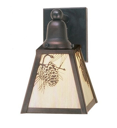 Winter Pine 1 Light Bath Vanity 10 x 6 Inches by Meyda Tiffany - 52461