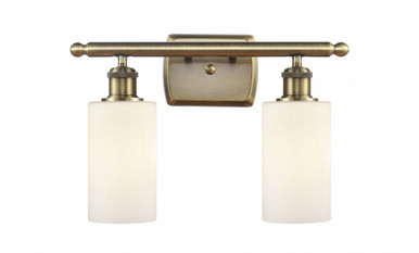 Clymer 2 Light Bath Vanity 9.88 Inch Tall X 13.88 Inch Wide by Innovations - 516-2W-AB-G801