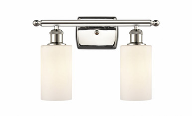Clymer 2 Light Bath Vanity 9.88 Inch Tall X 13.88 Inch Wide by Innovations - 516-2W-PN-G801