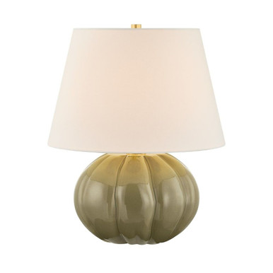 Beata 1 Light Table Lamp 21 Inch Tall and 17 Inch Wide by Mitzi - HL1117201-AGB/CHC