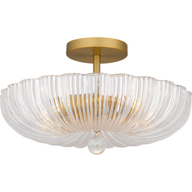Belmond 3 Light 15.75 Inch Wide Semi Flush Mount by Quoizel - QSF6748