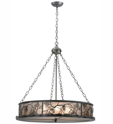 Whispering Pines 4 Light Inverted Pendant 36 x 30 Inches by Meyda Tiffany - 111316