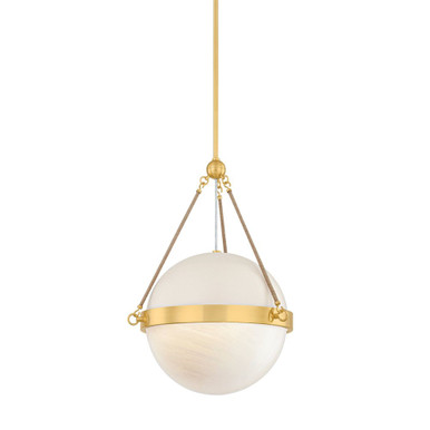 Abbie 1 Light Pendant 23 Inch Tall and 18 Inch Wide by Mitzi - H1040701-AGB/SBQ