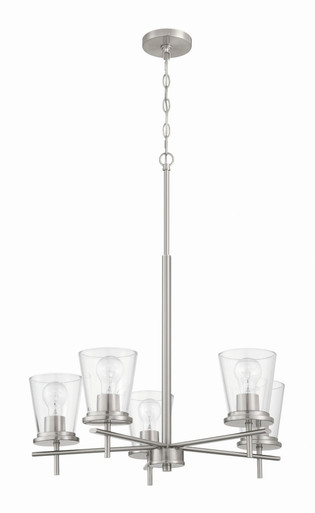 Connell 5 Light Chandelier 27.75 Inch Tall and 25 Inch Wide by Craftmade - 60425