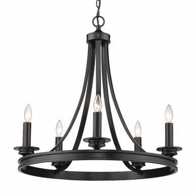 Saldano 5 Light Large Chandelier by Golden - 3863-5