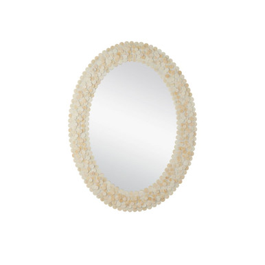 Merriam Oval Mirror 41 Inch Tall and 31 Inch Wide by Currey Company - 1000-0159