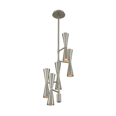 Milo 38 Inch 30W 10 LED Foyer by Kalco 310472SN - 310472SN
